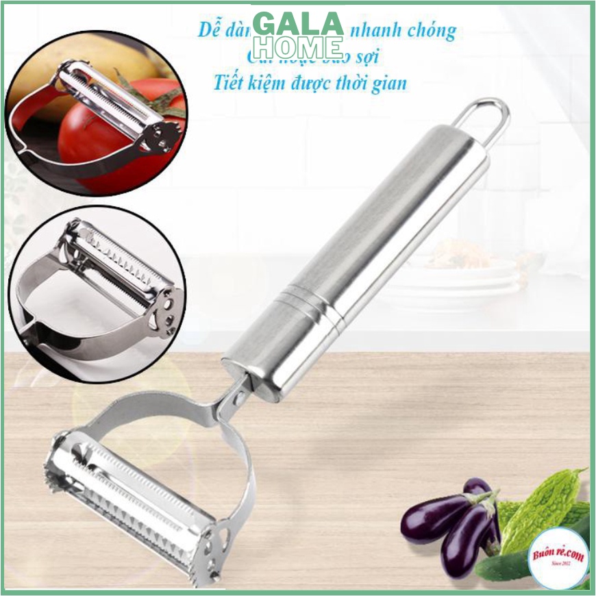 Nạo Rau Củ Quả 2IN1 Bằng Inox Lưỡi Dao Sắc Nét GALA HOME