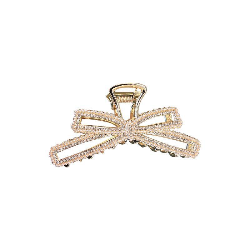 Kẹp Tóc Nữ Hình Nơ Đính Ngọc Trai Nhân Tạo Thời Trang 2022