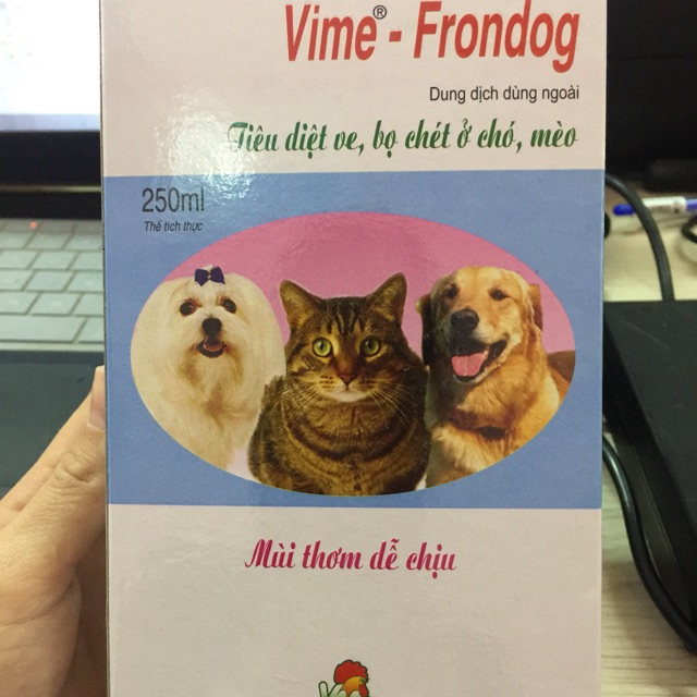 Vime-Frondog xịt trị ve , bọ chét ở chó và mèo