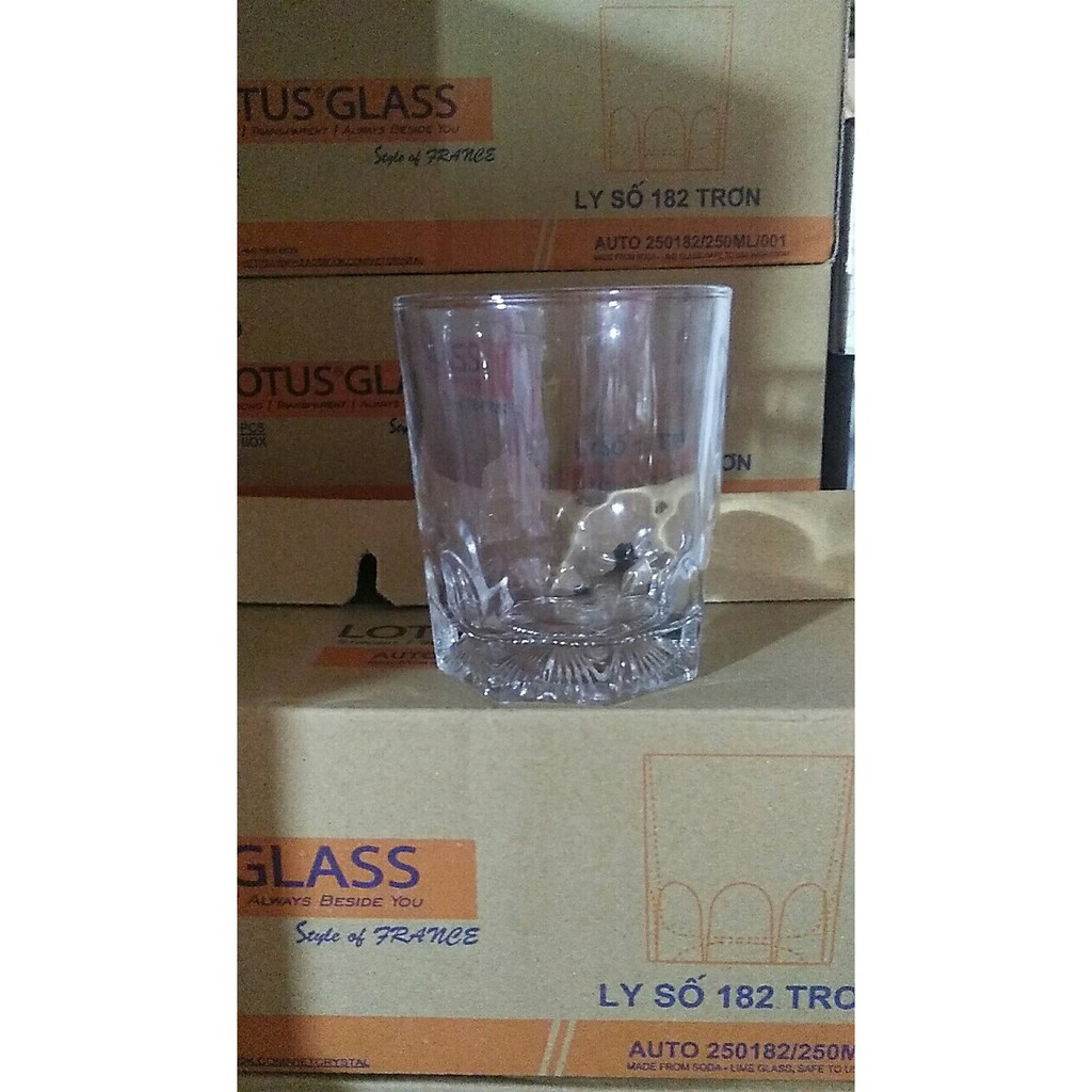 sỉ bộ 6 cốc thủy tinh việt tiệp (ms 182)(250ml) {shop yêu thích}