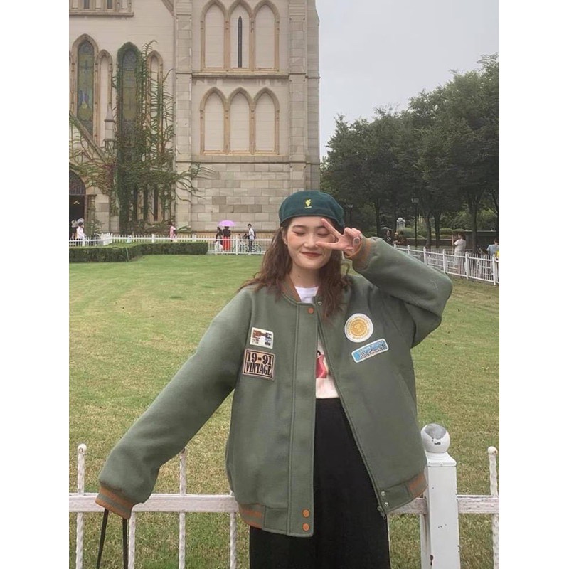 Áo Bomber Nỉ 19-91 Unisex | BigBuy360 - bigbuy360.vn