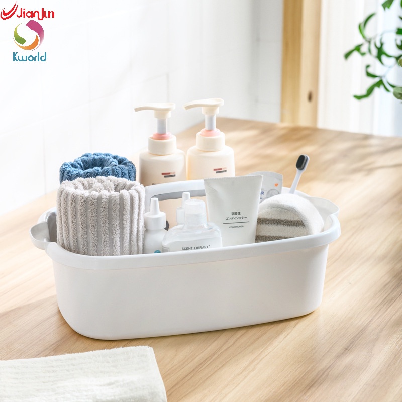 Giỏ Đựng Trái Cây / Đồ Dùng Nhà Bếp / Tắm Bằng Nhựa Có Tay Cầm Đa Năng Tiện Dụng