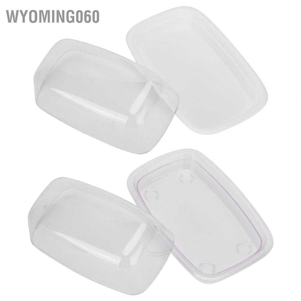 Wyoming060 Large Curved Butter Storage Box with Lid Multipurpose Cheese Container Tray Plate for Home Bakery