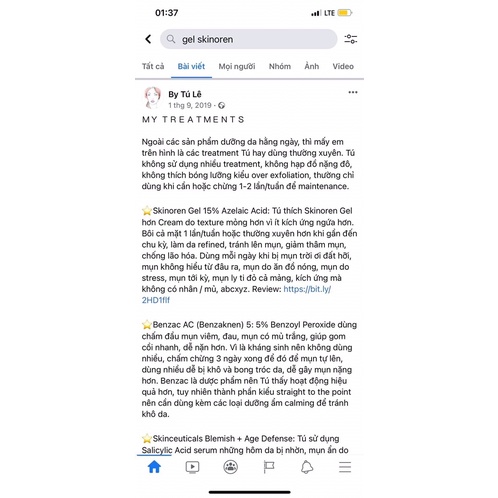 GEL SKINOREN Bayer 15% AZELAIC ACID ( Bill) | BigBuy360 - bigbuy360.vn