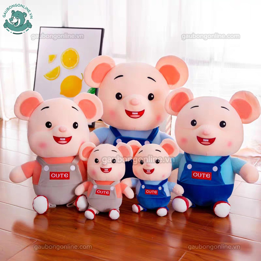 Chuột Bông Cho Bé | Chuột bông cute lông mềm mịn dễ thương - món quà ý nghĩa