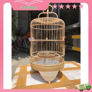 Lồng chim khuyên, lồng chim hút mật ép mộc bằng tre giá dẻ