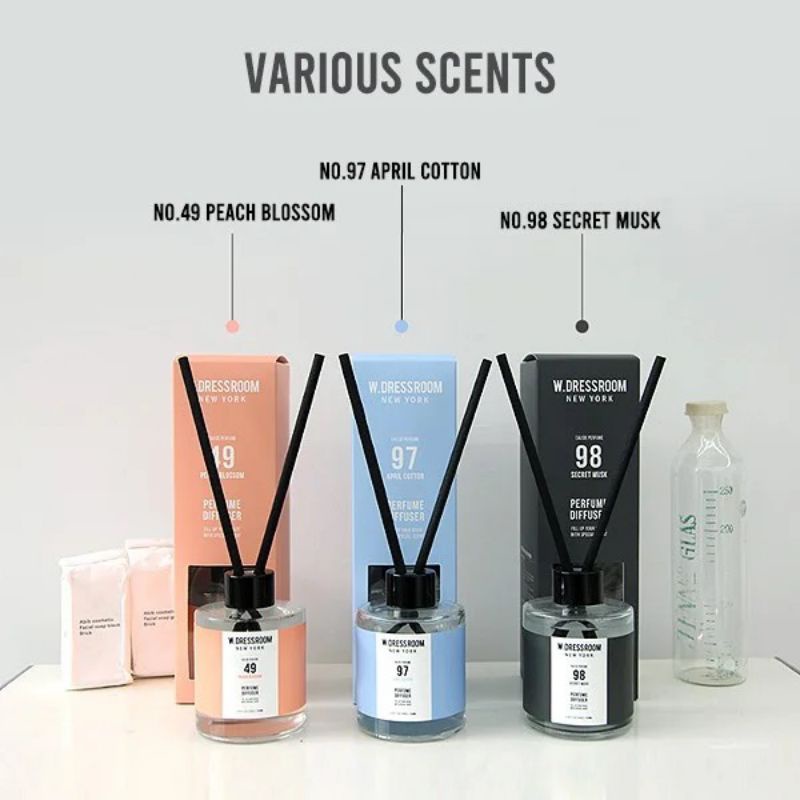 Tinh dầu tán hương W.DRESSROOM Perfume Diffuser 120ml Mùi: 49,97,98