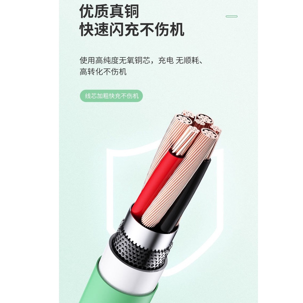 Dây Cáp Sạc Nhanh 1.2m Bằng Silicon Mềm Cho Iphone 3a