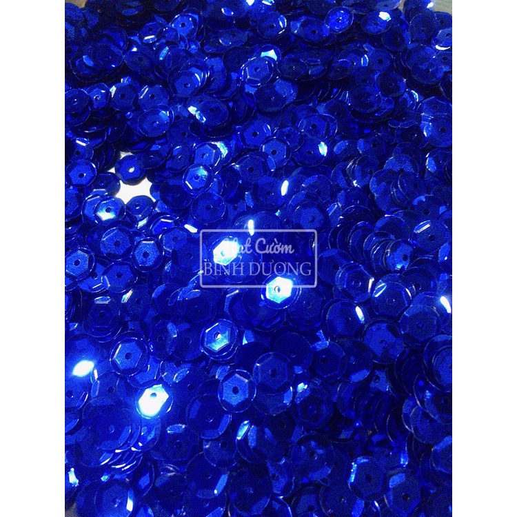 Kim sa thiếc lõm 8mm trang trí áo váy gói 100gram Sequin các màu