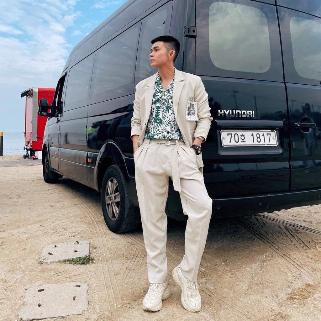 BLANKESPACE Quần Ống Côn Elio Beige Pants Vải Cotton Sợi Chéo Đứng Form Thời Trang Nam Nữ Unisex