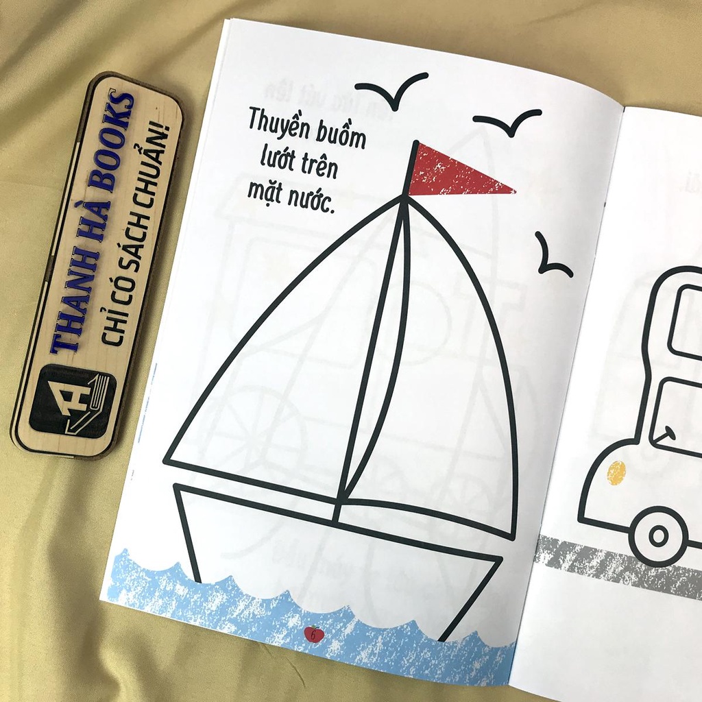 Sách - Cuốn sách Tô màu đầu tiên của tớ - Phương tiện giao thông - Dành cho bé từ 3 - 9 tuổi