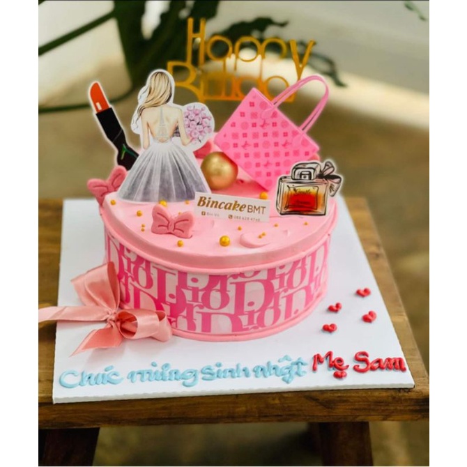 Bánh quy hình nơ hồng trang trí bánh sinh nhật gói 180g | BigBuy360 - bigbuy360.vn
