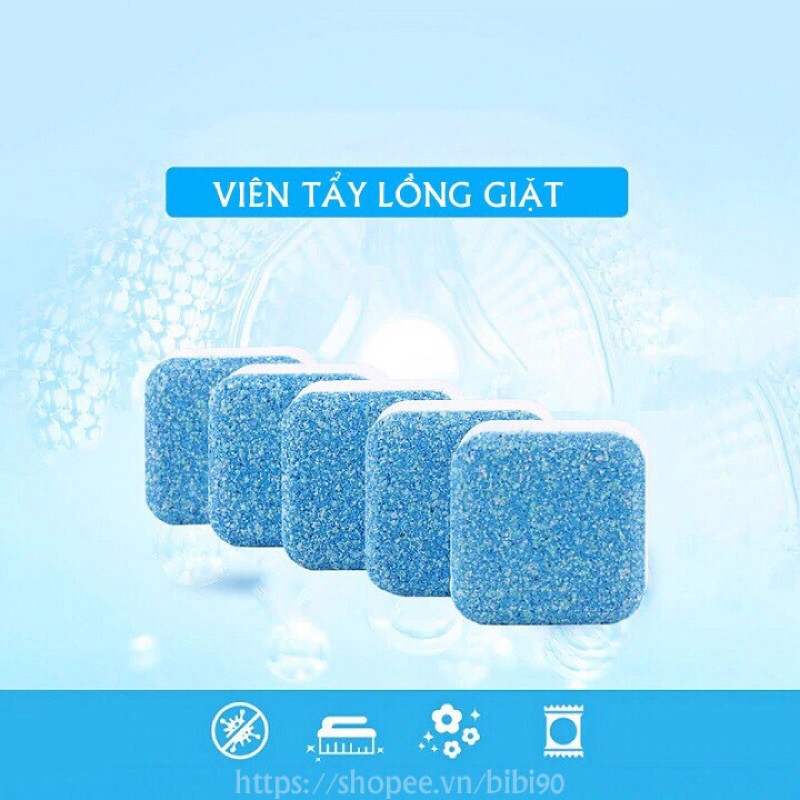 Hộp 12 viên tẩy lồng máy giặt