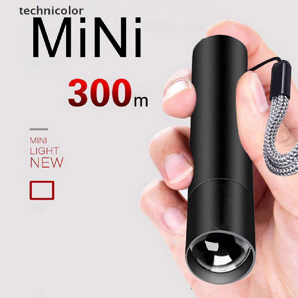 Technicolor Đèn Pin Led mini Sạc USB Khẩn Cấp Mang Đi Tiện Dụng