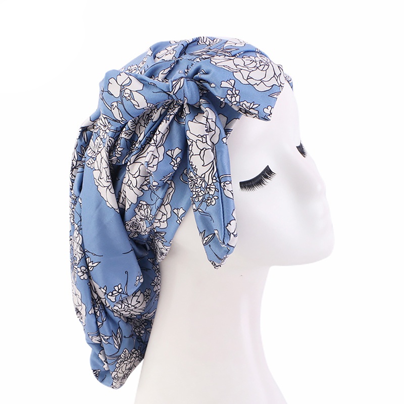 Mũ Trùm Đầu Mềm Co Giãn In Họa Tiết Phong Cách Đồng Quê Thời Trang