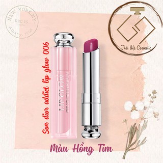 Son dior addict lip glow 006 màu hồng tím