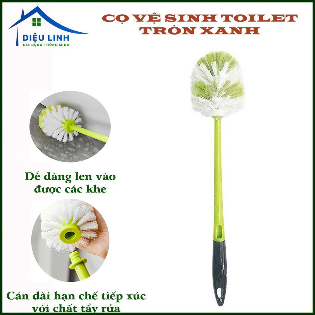 Cọ vệ sinh toilet Cọ tròn xanh 6060, Cây chà cầu Cao Cấp Cọ chà nhà vệ sinh có tay cầm thông dụng dieulinhshop