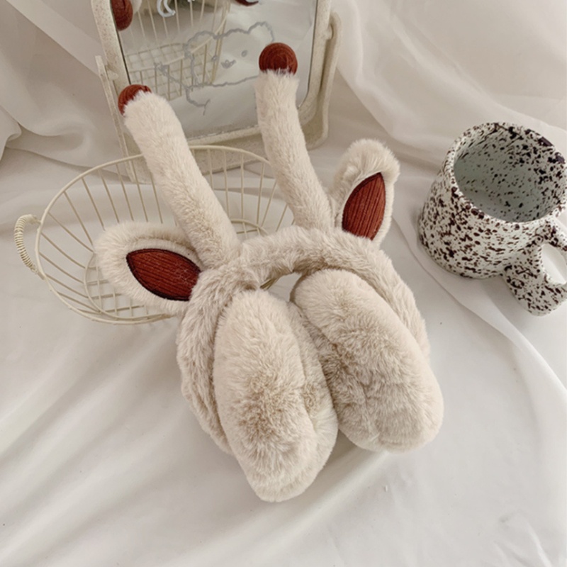 Chụp Tai Giữ Ấm Chống Gió Hình Tai Thỏ Dễ Thương Dùng Trượt Tuyết / Hoạt Động Ngoài Trời Vào Mùa Đông