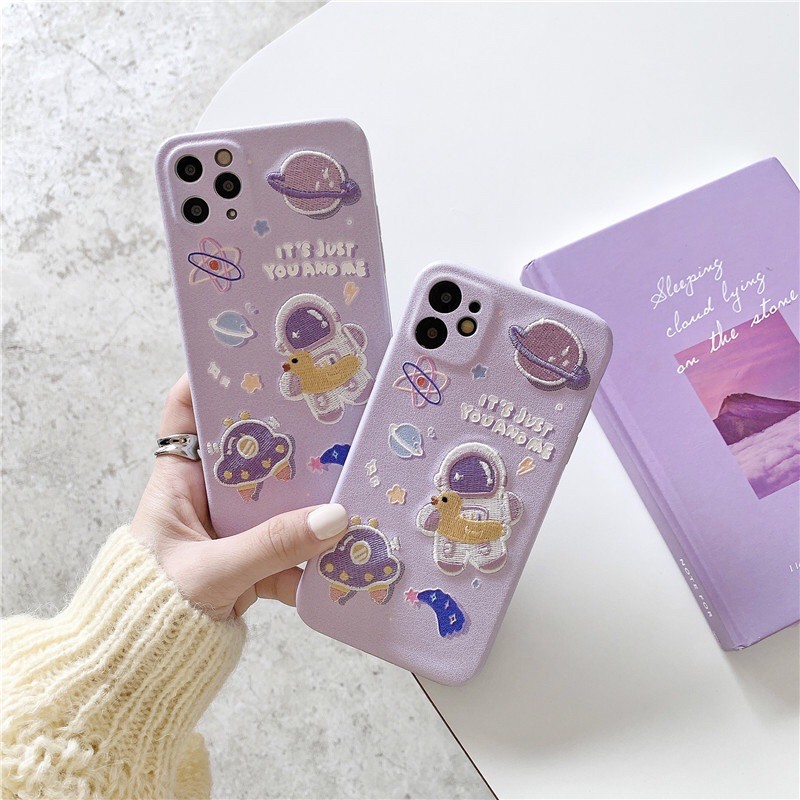 Ốp lưng iphone Thêu phi hành gia N38