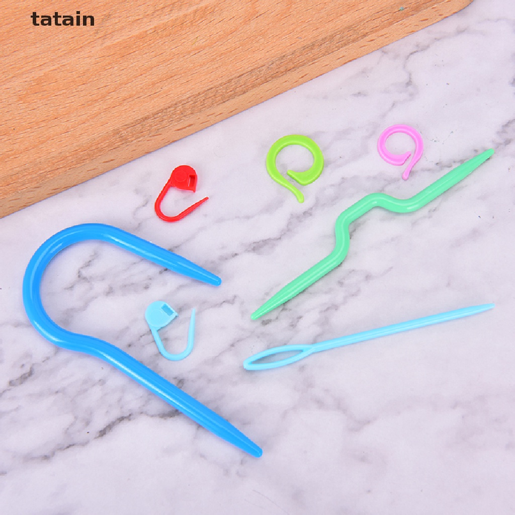[TAT] 53Pcs Crochet Hooks Knitting Needles Knit Weave Craft Yarn Set Sewing Accessory CVX