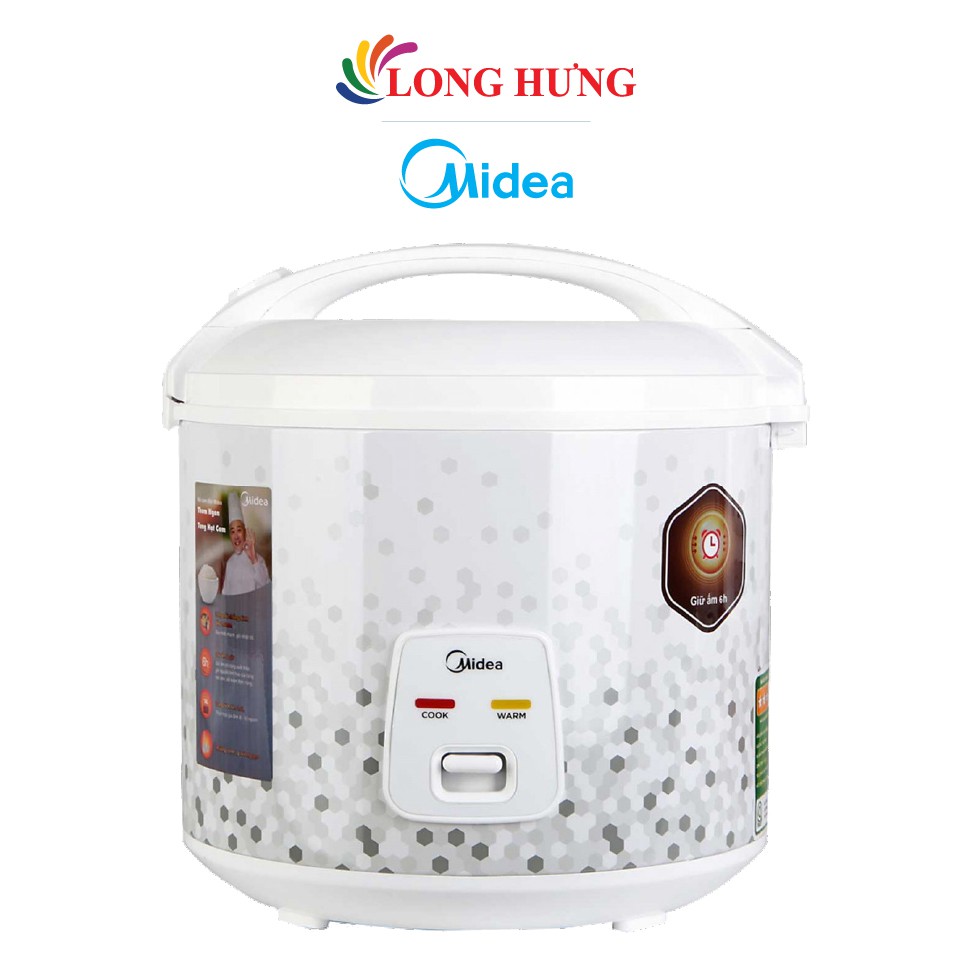 [Mã ELHADEV giảm 4% đơn 300K] Nồi cơm điện nắp gài Midea 1.8 lít MR-CM1821 - Hàng chính hãng