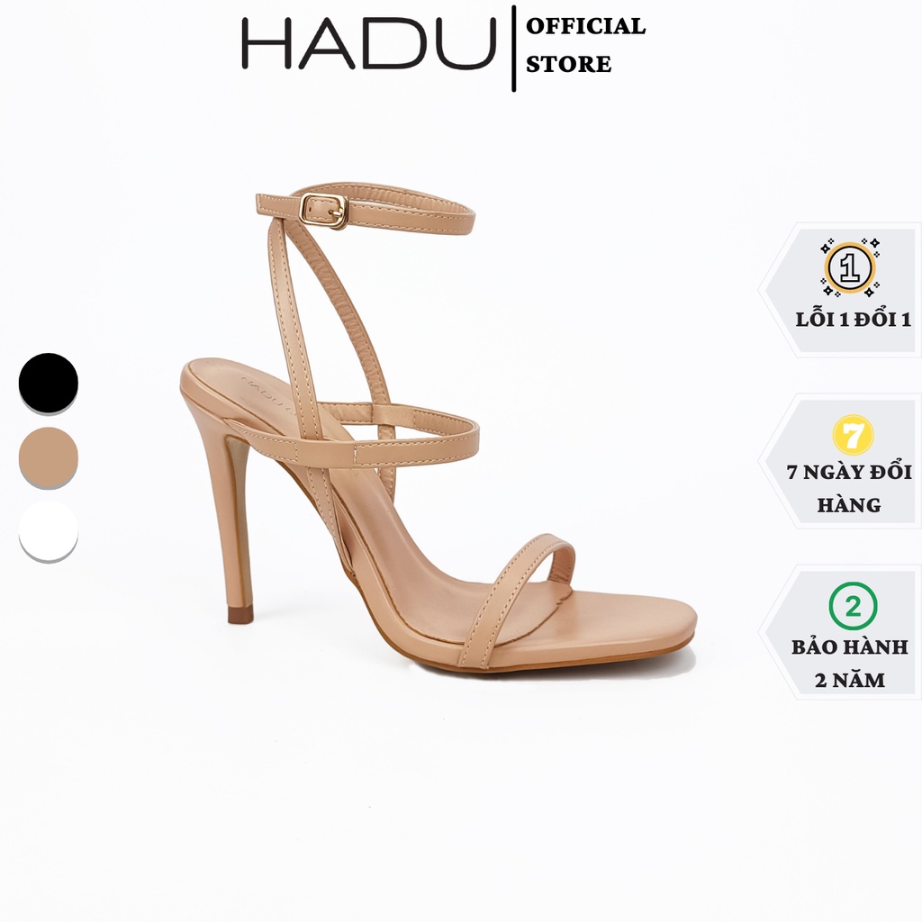 Giày Sandal cao gót 02 dây mảnh 9p HADU G942 siêu sang tôn dáng