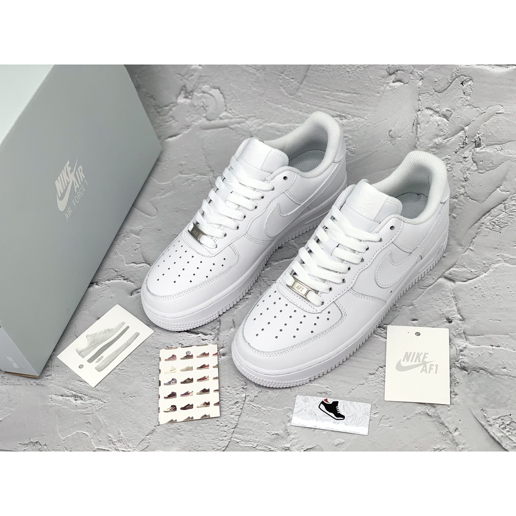 Giày Sneaker Nam Nữ - Giày Ni ke Air Force 1 AF1 Trắng Thể Thao Cổ Thấp Cao Cấp Full box + Bill