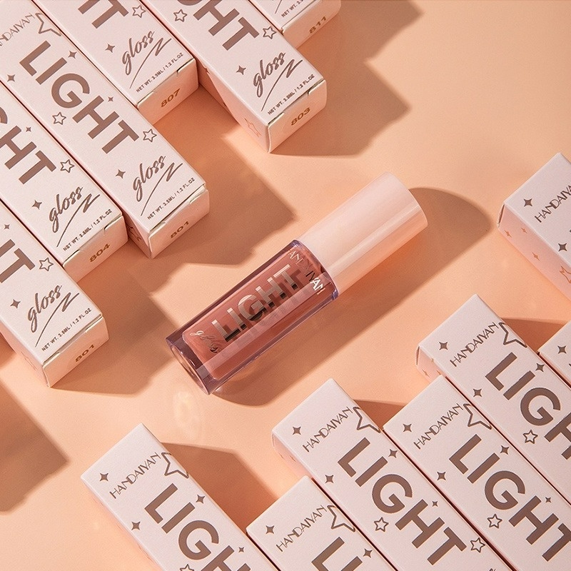 [Hàng mới về] Son bóng dưỡng ẩm dạng lỏng 12 màu tùy chọn ánh ngọc trai mềm mịn lâu trôi