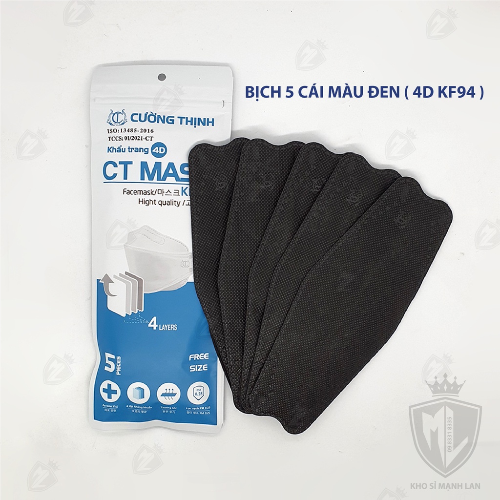 Thùng Khẩu Trang 4D MASK KF94 Công Nghệ Dập Hàn Quốc ( 60 Gói ) - Hàng Chính Hãng Công Ty Cường Thịnh ( CT MASK ) | BigBuy360 - bigbuy360.vn