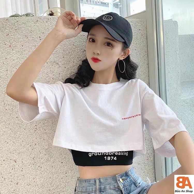 [Mã FAMAYWA giảm 10K đơn 50K] Áo croptop kèm áo lót trong (Video) | BigBuy360 - bigbuy360.vn