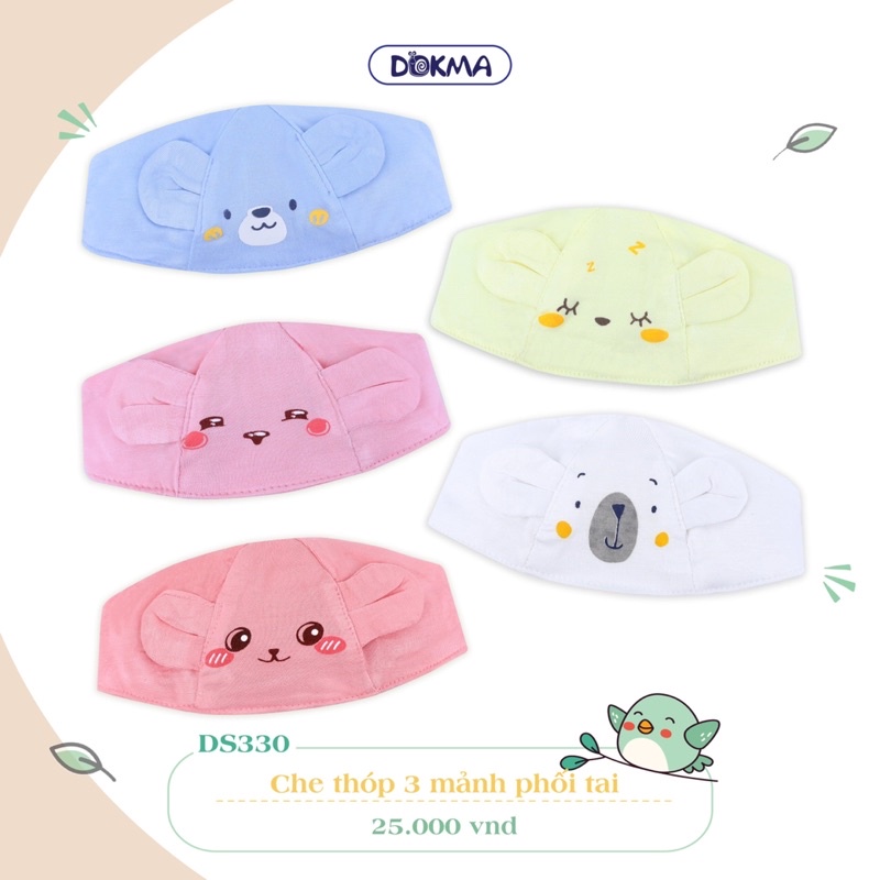 Che thóp 3 mảnh phối tai Dokma cho bé DS330