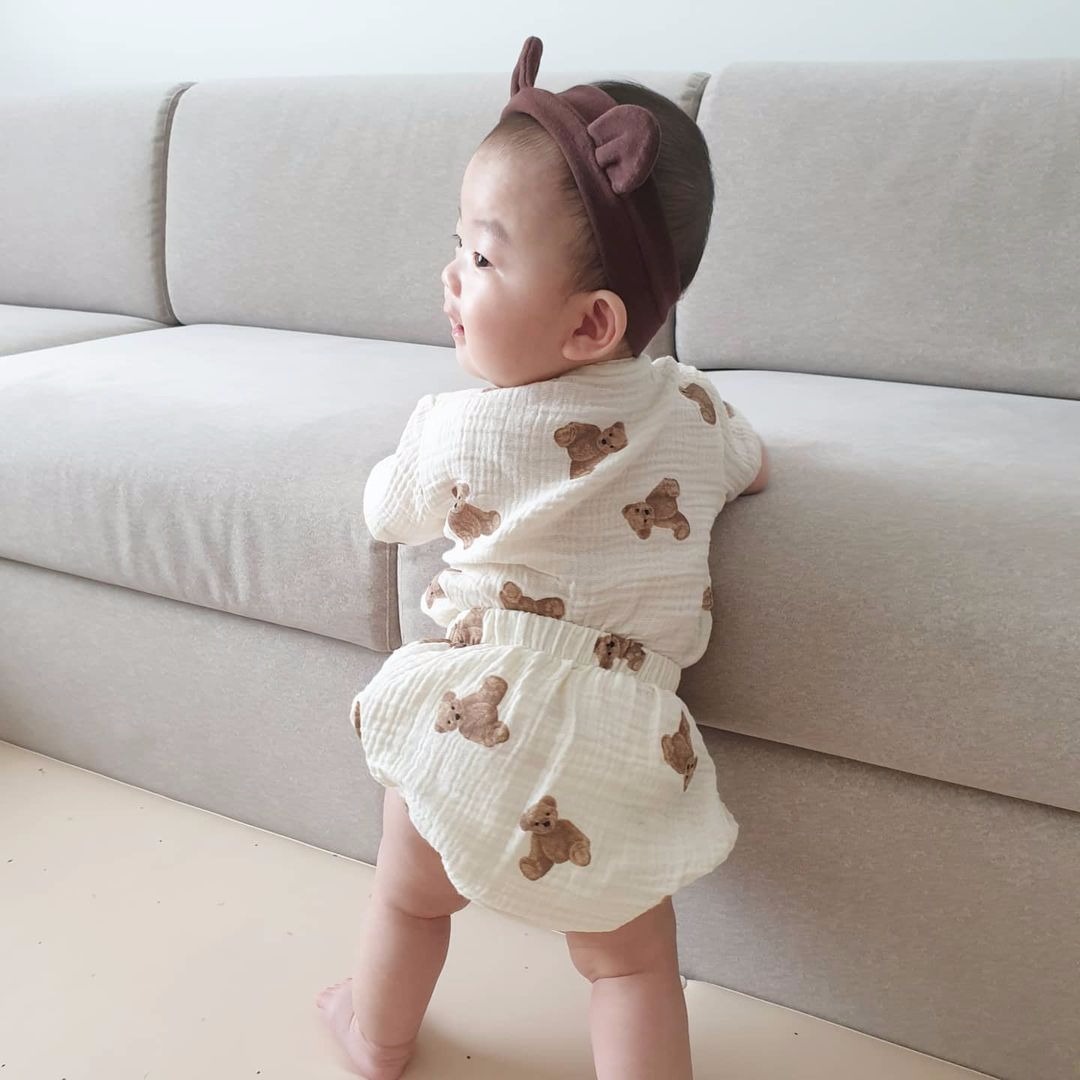  Set Áo Tay Ngắn + Quần Short + Nón Cho Bé Trai Và Bé Gái