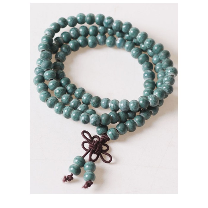 Vòng tay gốm nhiều vòng phong cách phật giáo xuất Nhật VGOM19