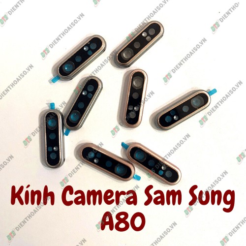 Chụp kính camera Samsung A80 trắng và hồng