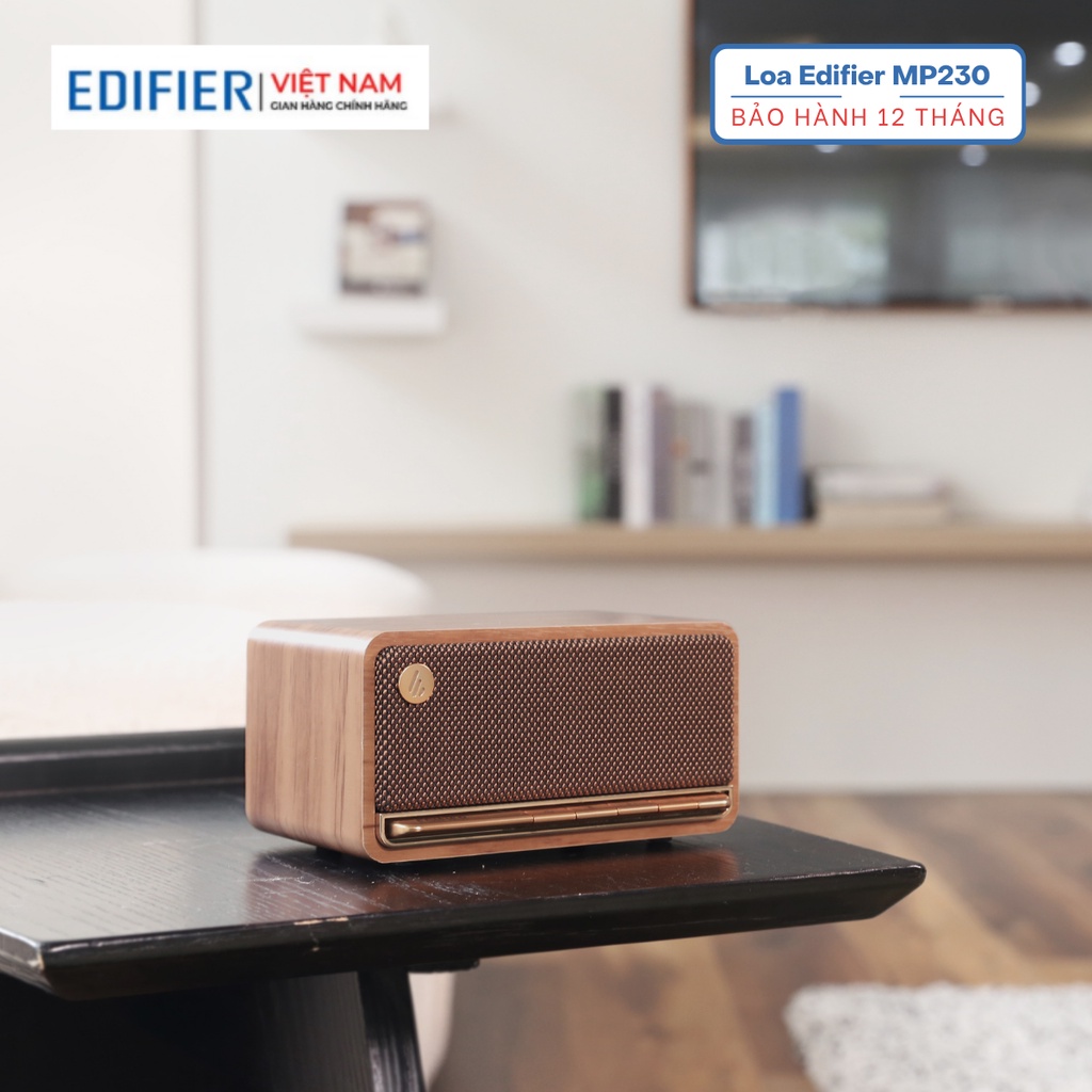 Loa bluetooth 5.0 Edifier MP230 - Thiết kế cổ điển Công suất 20W Tích hợp thẻ nhớ - Hàng chính hãng