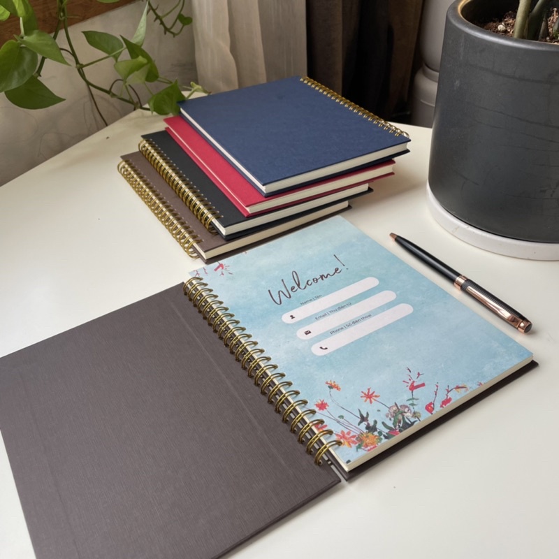 Sổ Tay Bìa Giấy Mỹ Thuật - Kích  Thước A5 - Màu Nâu Socola