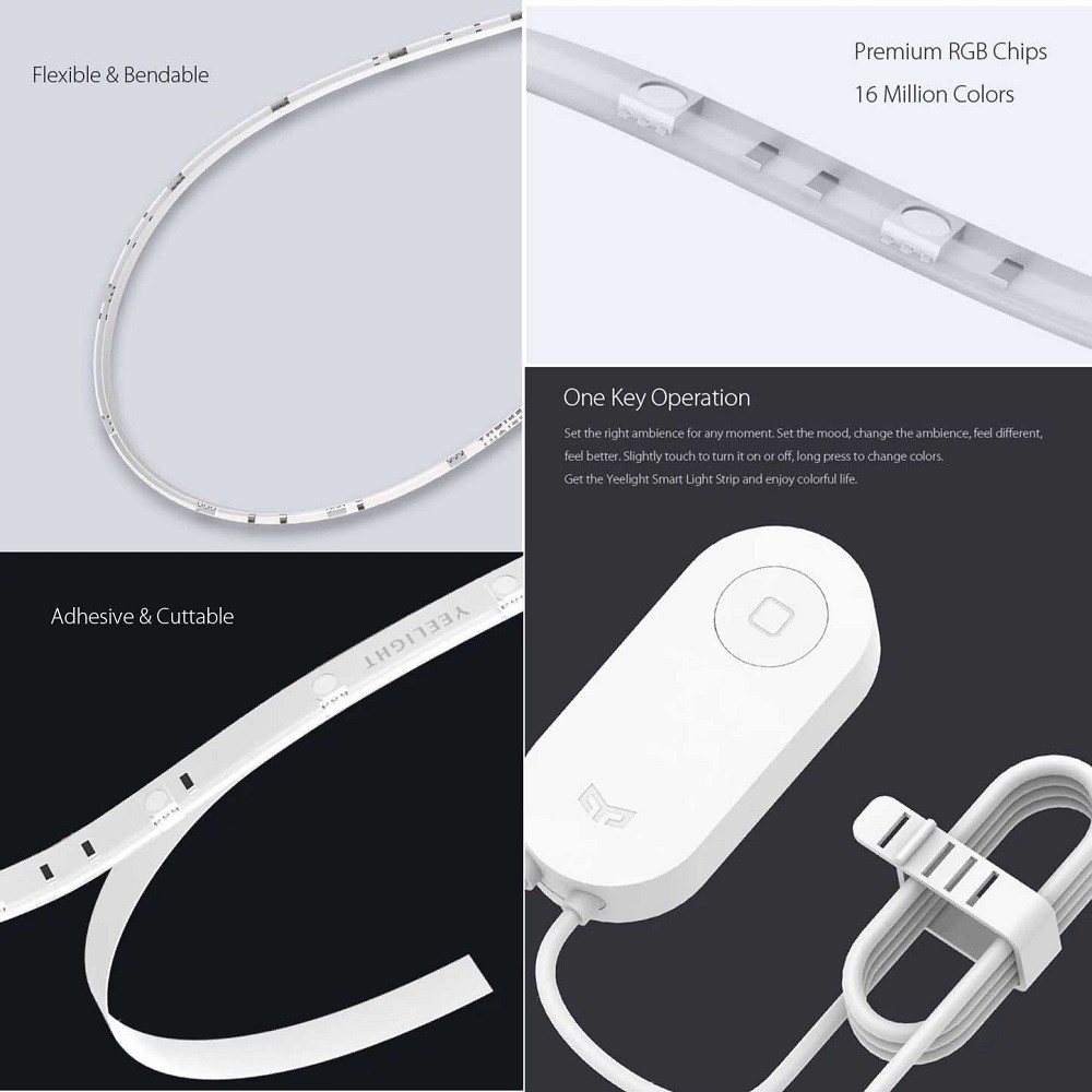 Xiaomi Yeelight Lightstrip 1S – Đèn LED dây thông minh 16 triệu màu, dài 2m