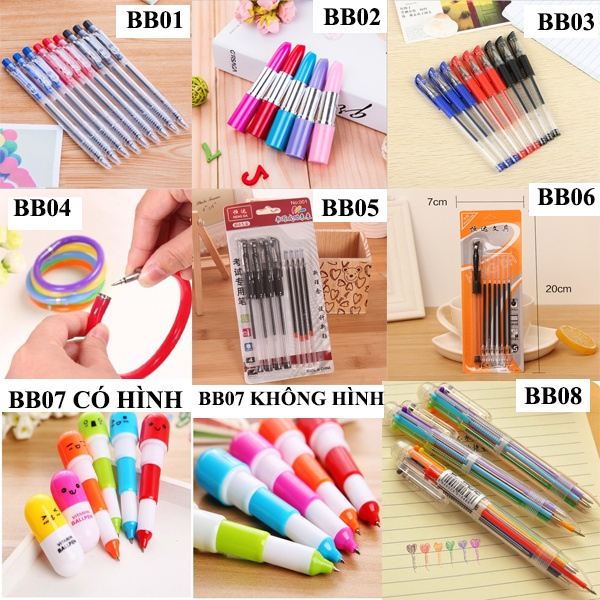 Bút bi/ bút gel các loại mực đều đẹp