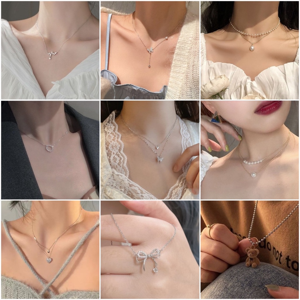 ? Rẻ Vô Địch ? Dây Chuyền Mạ Kim Phong Cách Hàn Quốc Cá Tính Dễ Thương Cho Nữ