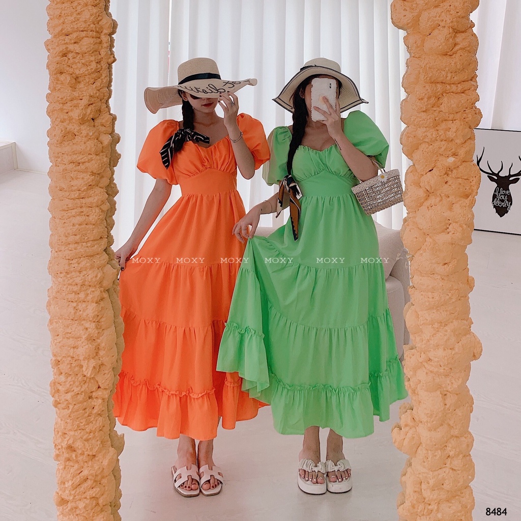 SP008484-Đầm maxi xòe