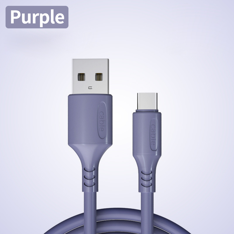 Cáp sạc nhanh Micro USB Type C bằng silicone thích hợp cho iPhone