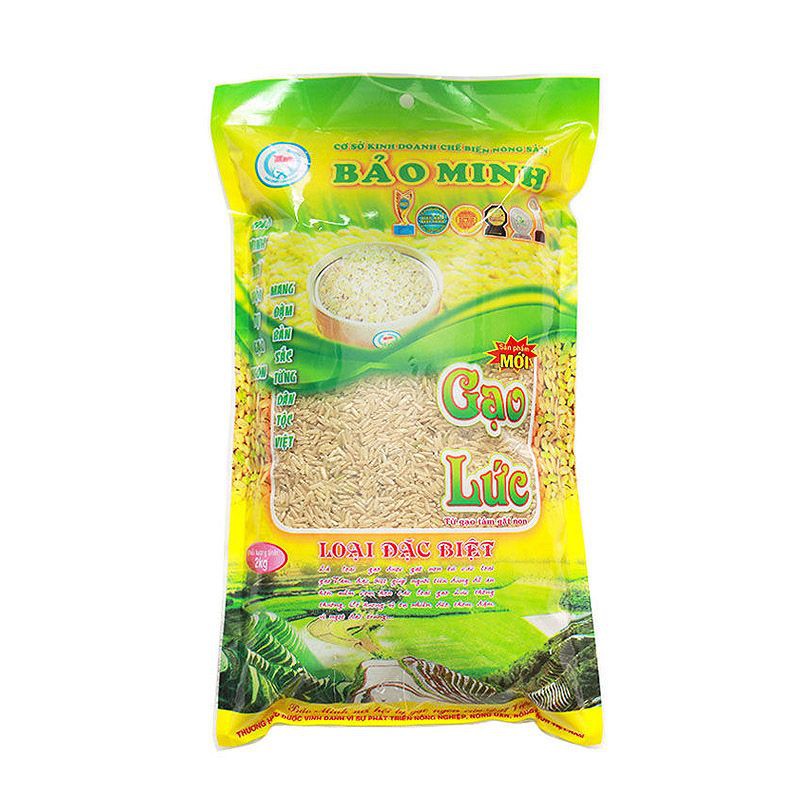 Gạo Lứt Đặc Biệt Bảo Minh 2KG - Đặc Sản Gạo Mới Chính Hãng