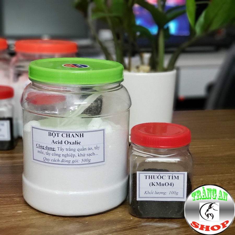 Tẩy mốc Ố vàng Quần Áo Bột Chanh, bột Tím Quần Áo Trắng Sạch