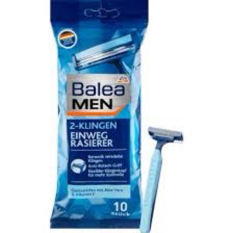 Dao cạo râu Balea Men 2 lưỡi kép, 10 cái