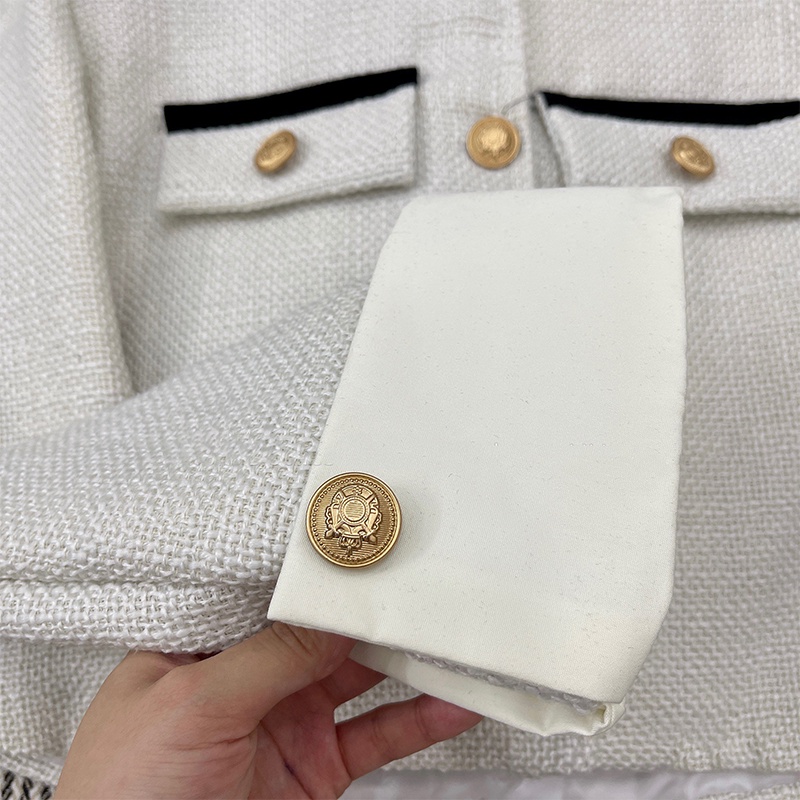 Áo Dạ Tweed Dáng Croptop Cổ Đức Tay Phối Sang Chảng Hàng Loại 1 Ak0010-Vin_store168