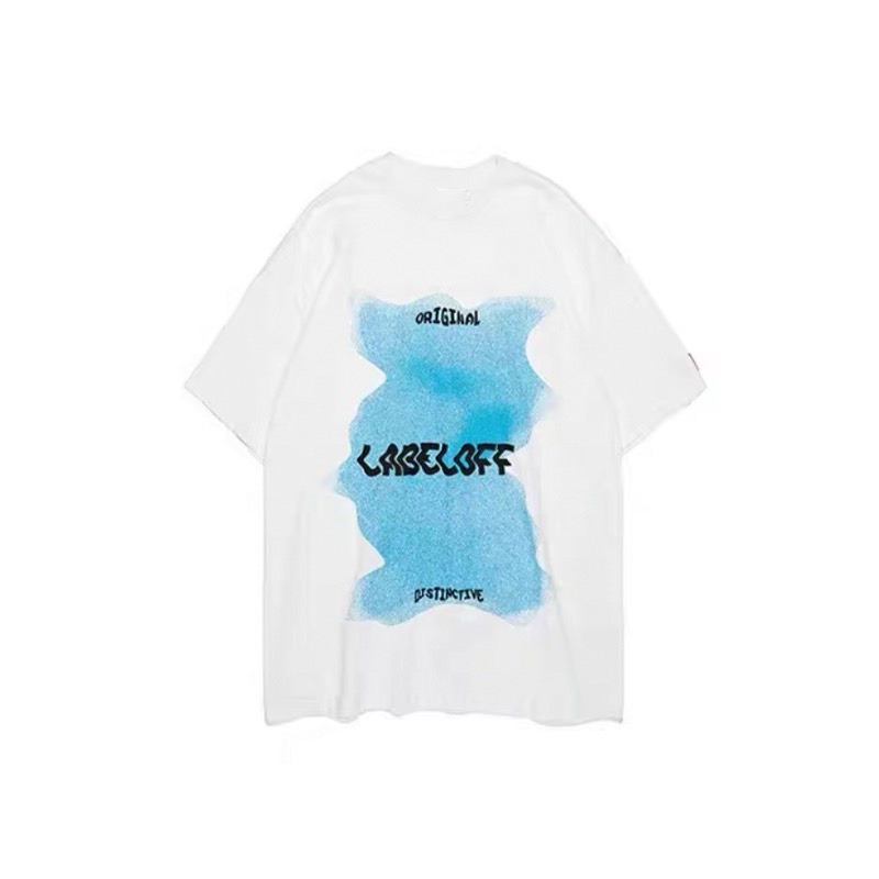 Áo thun tay lỡ cotton 2 chiều dáng unisex form rộng mã LABEL OFF
