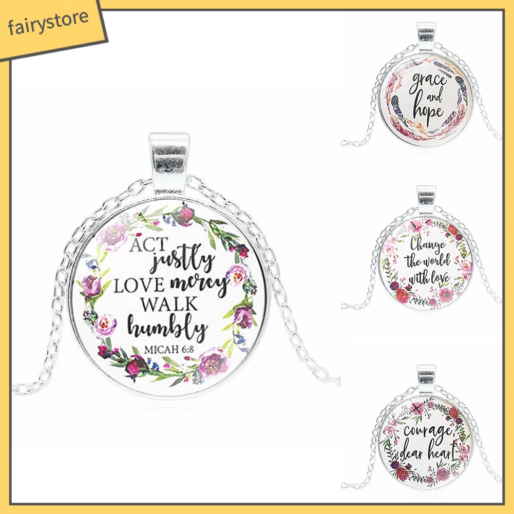 Dây Chuyền Mặt Thủy Tinh Họa Tiết Thời Trang Độc Đáo