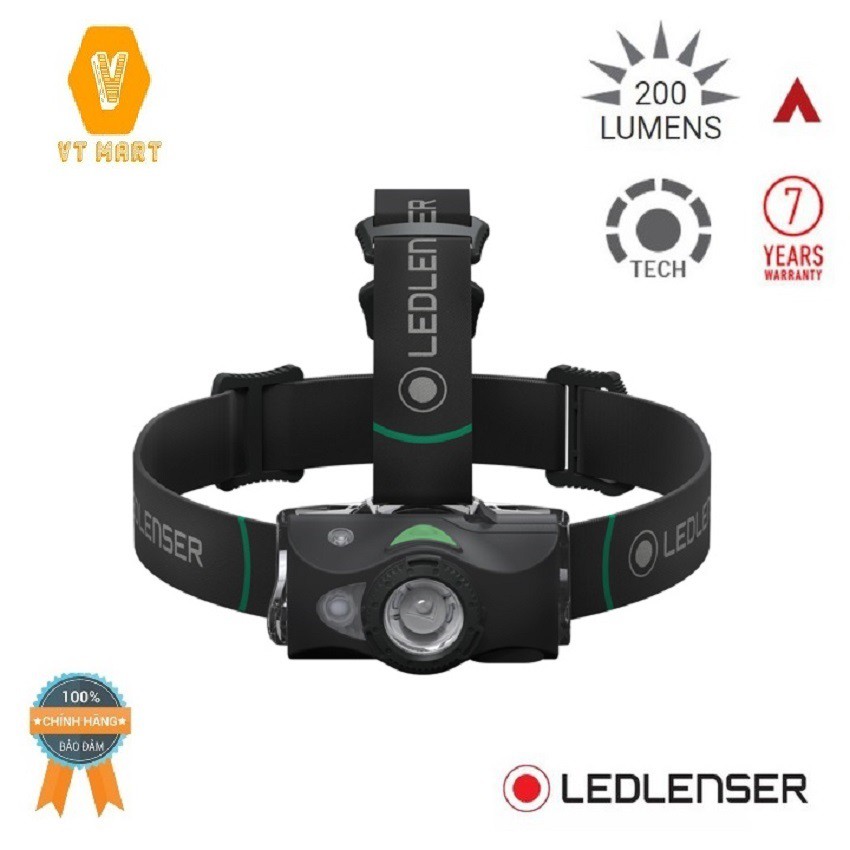 [ CAO CẤP] Đèn Pin Đội Đầu LEDLENSER MH8 Pin Sạc Siêu sáng, tận hưởng sự linh hoạt, đầu đèn có thể tháo rời,ít hao pin