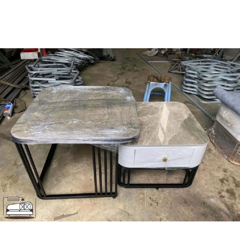 Bàn trà sofa vuông đá xanh cao cấp
