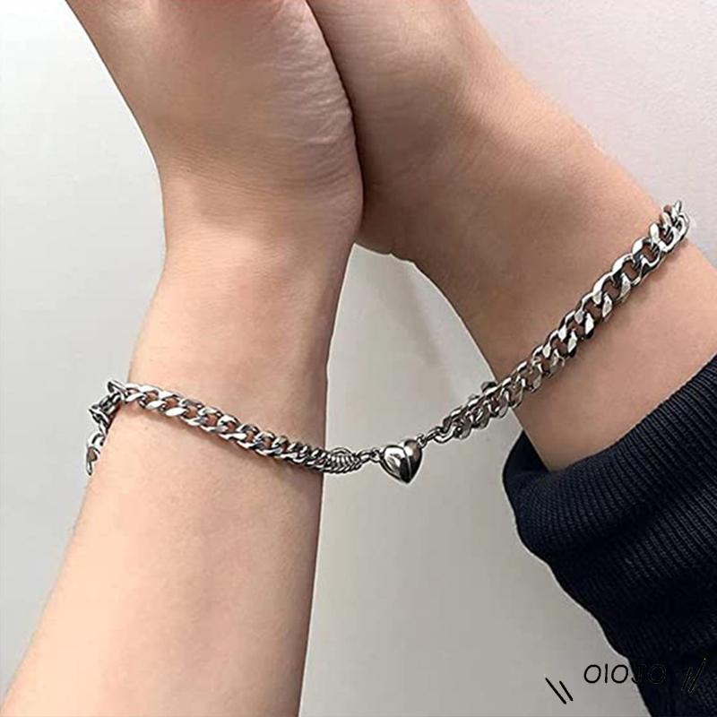 Vòng Tay Gắn Nam Châm Thiết Kế Độc Đáo Thời Trang Cao Cấp Dành Cho Cặp Đôi